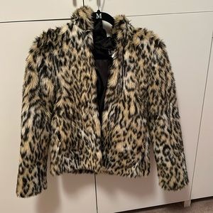 H&M leopard jacket